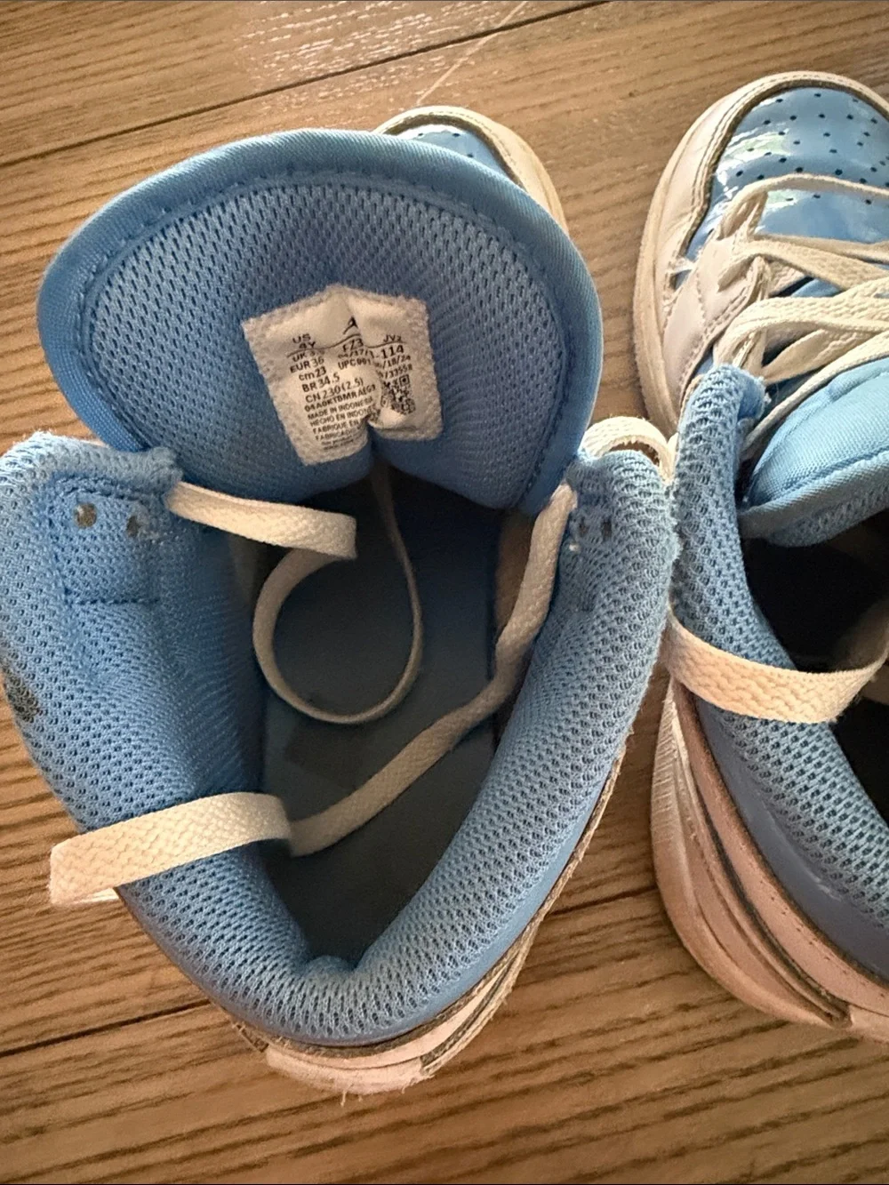 Nike Kids Air Jordan 1 Mid - Blue and white